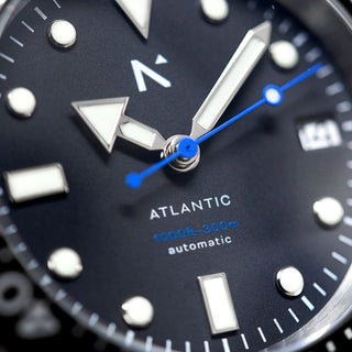 'Atlantic' Dive Watch (40mm) | Flare Orange NATO - Hstrends