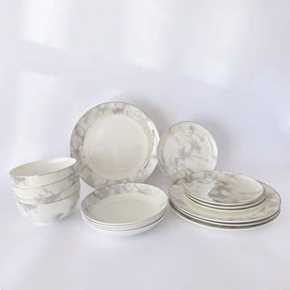 Aurelia 16-Piece Fine Bone China Dinner Set - Hstrends