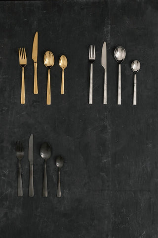 Avie Glow 16 Piece Gold Cutlery Set - Hstrends