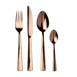 Avie Lustra 16 Piece Rose Gold Cutlery Set - Hstrends
