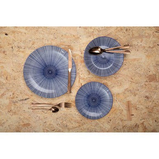 Avie Lustra 16 Piece Rose Gold Cutlery Set - Hstrends