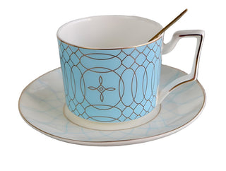 Azure Royale Imperial Bone China Tea Set - Hstrends