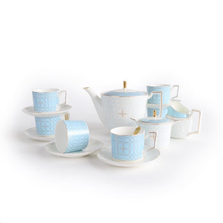 Azure Royale Imperial Bone China Tea Set - Hstrends