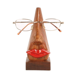 Spectacle Stand, Red Lips, Shesham Wood