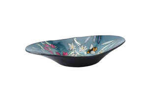 The Beekeeper Glass Large Oval Bowl in Gift Box
