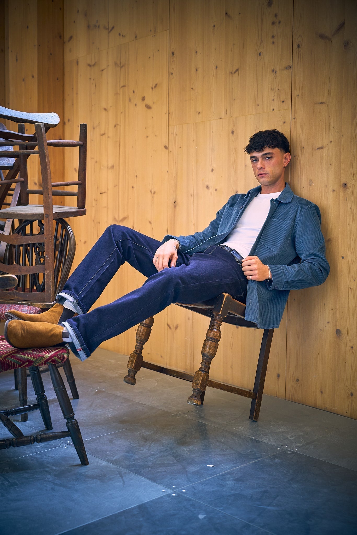 Bart Corduroy Overshirt - Blue - Hstrends