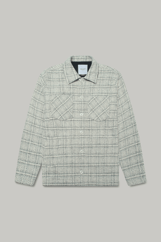 Bart Frame Overshirt - Ecru / Black - Hstrends