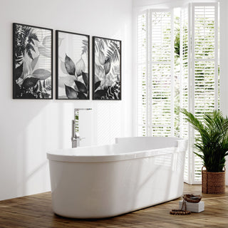 Bathroom Wall Prints | Set of 3 Botanical Wall art Prints - Hstrends