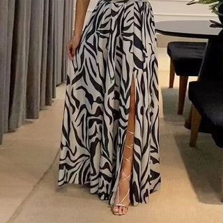 Bellezze zebra print one shoulder Martina Dress - Hstrends