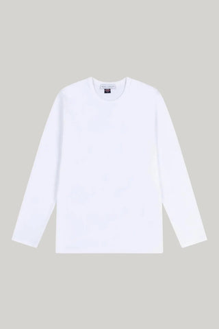 Bevis Long Sleeve Cotton t-shirt - White - Hstrends