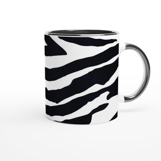 black and white Zebra print 11oz Ceramic Mug - Hstrends