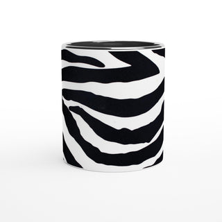 black and white Zebra print 11oz Ceramic Mug - Hstrends