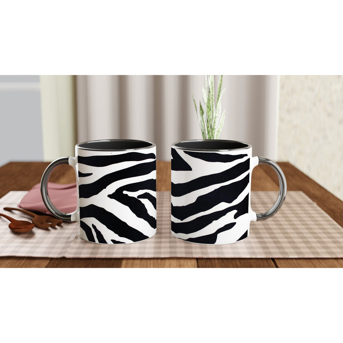 black and white Zebra print 11oz Ceramic Mug - Hstrends