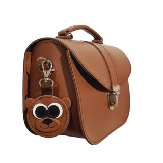 Brown Bear Handmade Leather Bag Charm - Hstrends