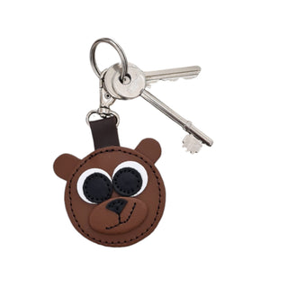 Brown Bear Handmade Leather Bag Charm - Hstrends