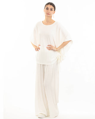 Oversized comfort stretch-jersey top and Relaxed-fit trouser