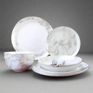 Carrara Bone China Dinner Set - 16 | 24 Piece - Hstrends