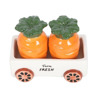 Carrot Patch Salt and Pepper Shakers in Wagon giftbox - Hstrends