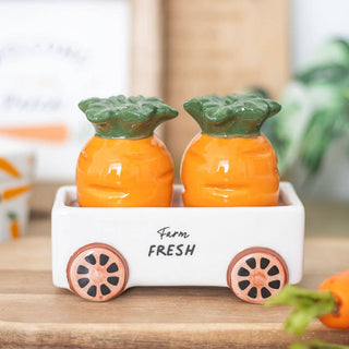 Carrot Patch Salt and Pepper Shakers in Wagon giftbox - Hstrends