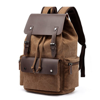 Casual Canvas Dual - shoulder Computer Backpack unisex - Hstrends