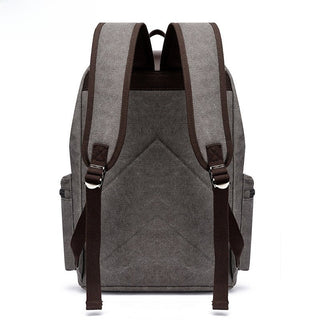 Casual Canvas Dual - shoulder Computer Backpack unisex - Hstrends