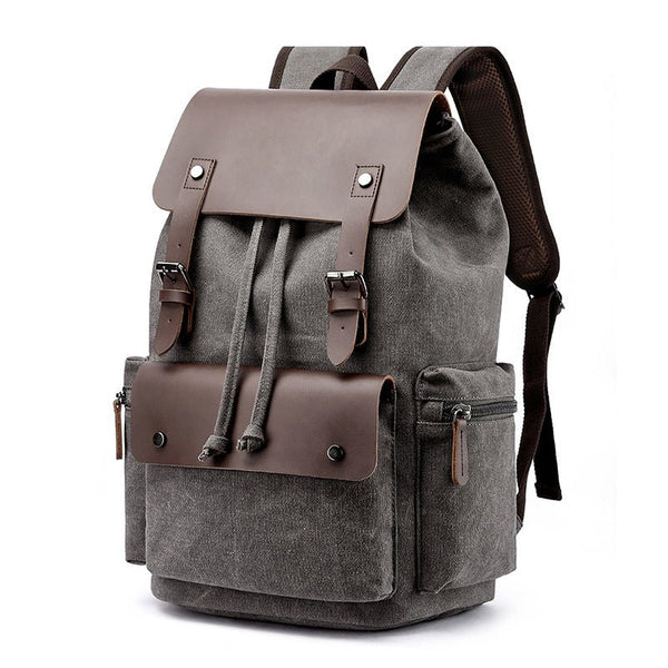 Casual Canvas Dual - shoulder Computer Backpack unisex - Hstrends