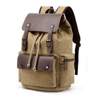 Casual Canvas Dual - shoulder Computer Backpack unisex - Hstrends