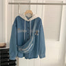 Blue (free denim jacket with shoulder bag)