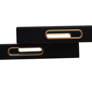 Celina Set Of Two Assorted Colour Rectangular Trays - Hstrends