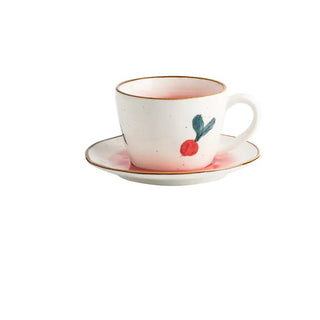 Ceramic Lemon Coffee Cup and Saucer Set - Hstrends