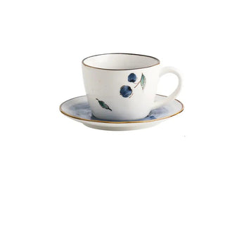 Ceramic Lemon Coffee Cup and Saucer Set - Hstrends