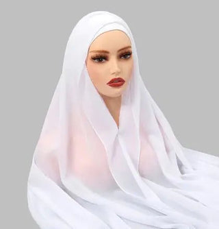 Chiffon Hijab With Magnetic Buckle - Hstrends