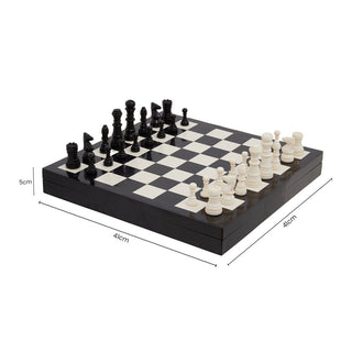 Churchill Games Black and White Chess Set - Hstrends