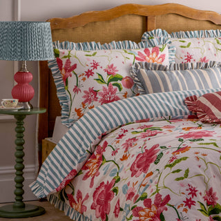 Claudia Floral Ruffle Duvet Cover Set Multicolor - Hstrends