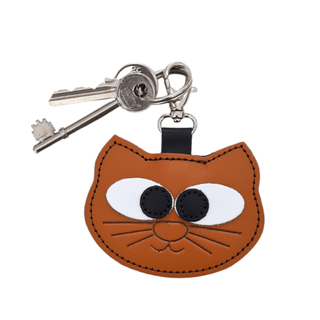 Colourful Cat Bag Charm - Burnt Orange - Hstrends