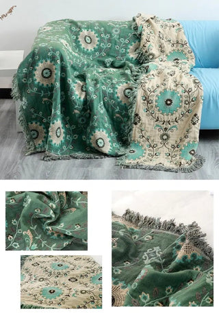 Cotton Sofa Throw Blanket - Hstrends