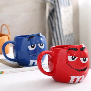 Creative M Bean Cartoon Ceramic Mug - Hstrends