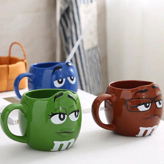 Creative M Bean Cartoon Ceramic Mug - Hstrends