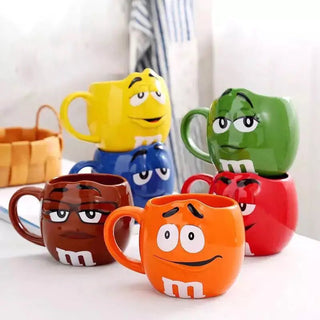 Creative M Bean Cartoon Ceramic Mug - Hstrends