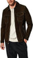 Dark Brown Suede Leather Shacket