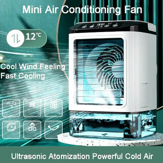 Dual Spray USB Portable Air Cooler Fan - Hstrends