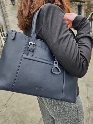 Elizabeth Leather Workbag - Handmade by Saddler - Practical, Spacious & Elegant Design - Hstrends