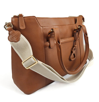 Elizabeth Leather Workbag - Handmade by Saddler - Practical, Spacious & Elegant Design - Hstrends
