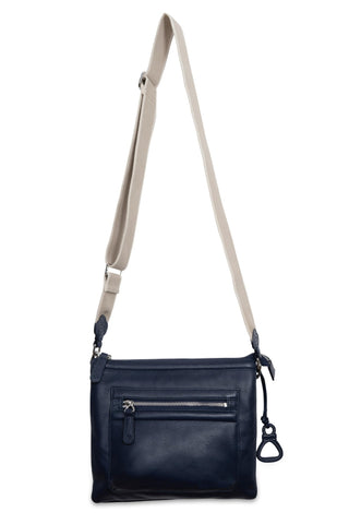 Ellen Leather 3 - Section Zip - Top Crossbody bag - Handmade by Saddler - Hstrends