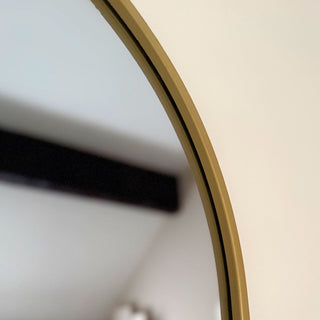 Emi - Full Length Gold Metal Runway Oval Mirror - 150cm x 60cm - Hstrends