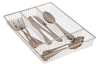 Esme Chrome Cutlery Tray - Hstrends