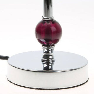 Evaine Chrome Table Lamp with Purple Shade - Hstrends