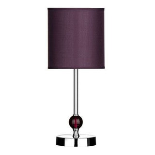 Evaine Chrome Table Lamp with Purple Shade - Hstrends