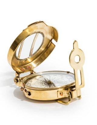 Polished "Stanley London" Navigation Compass