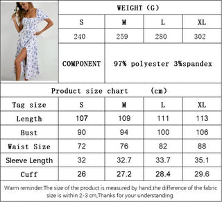 Floral Split Dress - Hstrends